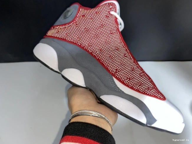 Retro Grey Air Jordan 13 Red Gym Flint 414571-600 0916